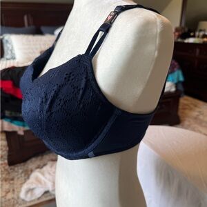 Victoria's Secret Blue Bra with Lace, Size 38D